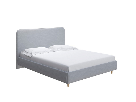 Серая кровать Mia - Стильная кровать со встроенным основанием