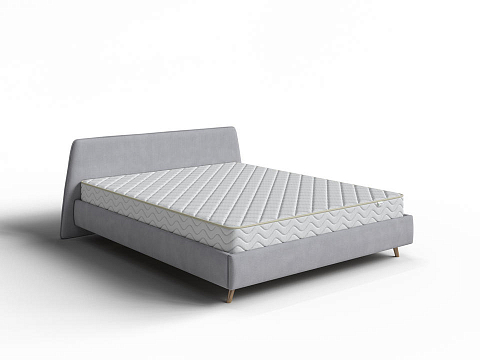 Белая двуспальная кровать Binni - Кровать в стиле современного минимализма.