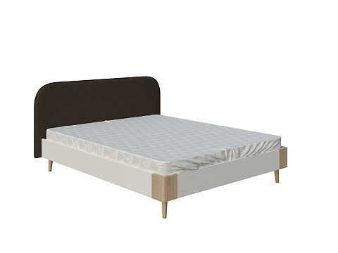 Кровать 120х200 Lagom Plane Chips - Оригинальная кровать без встроенного основания из ЛДСП с мягкими элементами.