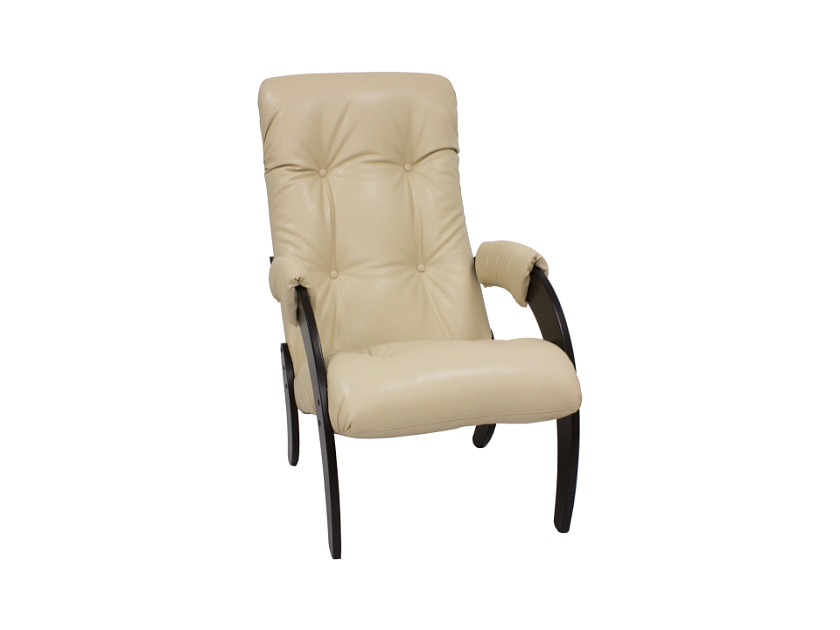 Кресло Puffy 88x60 Экокожа Polaris Beige/Венге - Комфортное кресло в мягкой обивке