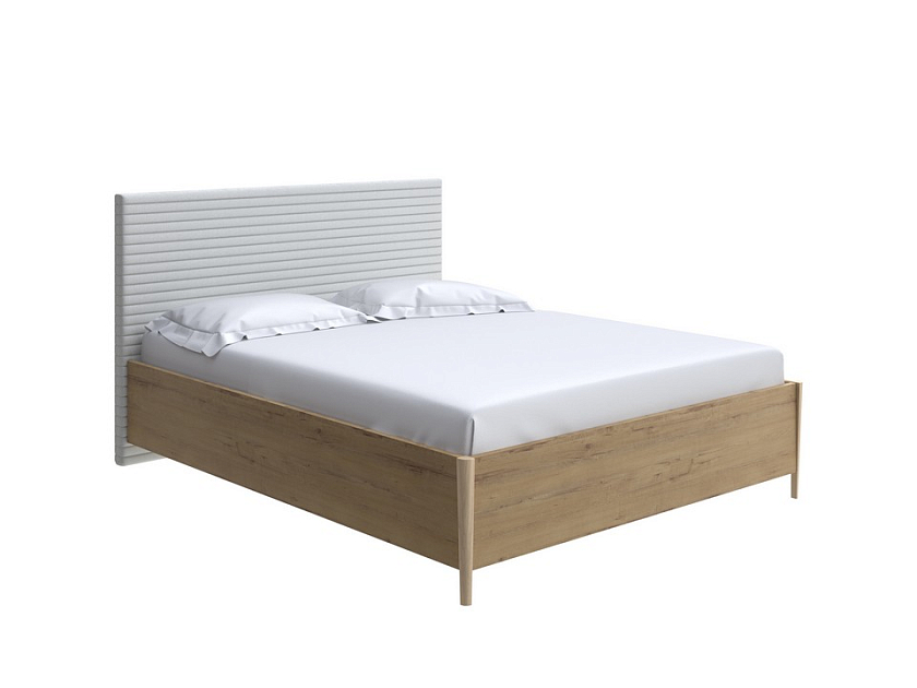 Кровать Rona - Классическая кровать с геометрической стежкой изголовья