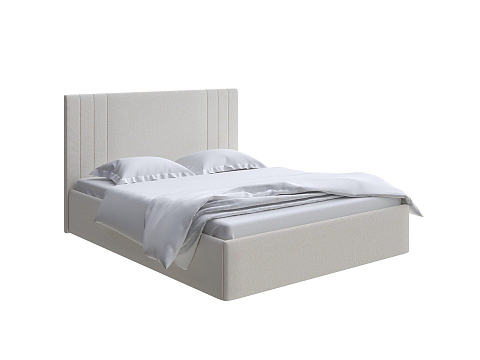 Двуспальная кровать Liberty - Аккуратная мягкая кровать в обивке из мебельной ткани