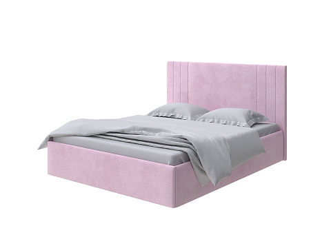 Розовая кровать Liberty - Аккуратная мягкая кровать в обивке из мебельной ткани