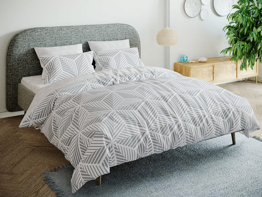 Комплект Lagom 9012 - Комплект постельного белья с геометрическим принтом.