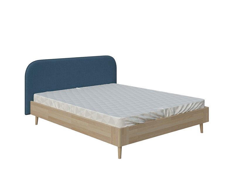 Кровать Lagom Plane Wood - Оригинальная кровать без встроенного основания из массива сосны с мягкими элементами.