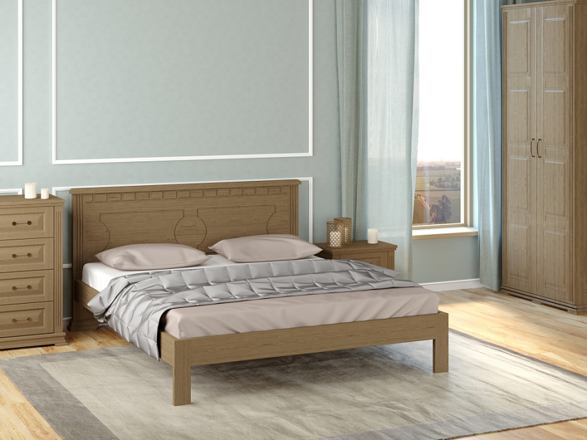 Кровать Milena-М-тахта 180x190 Массив (сосна) Антик - Кровать в классическом стиле из массива.