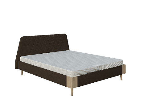 Кровать с мягким изголовьем Lagom Hill Soft - Оригинальная кровать в обивке из мебельной ткани.