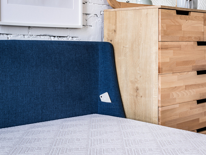 Кровать Lagom Side Soft - Оригинальная кровать в обивке из мебельной ткани.