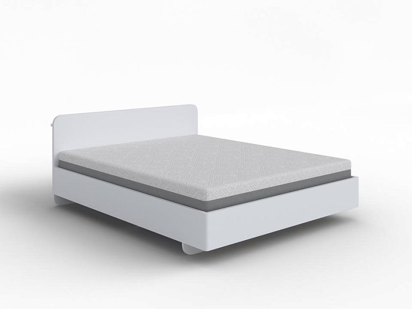 Кровать Minima с подъемным механизмом 80x200 Массив (сосна) Белая эмаль - Кровать в стиле экоминимализма.