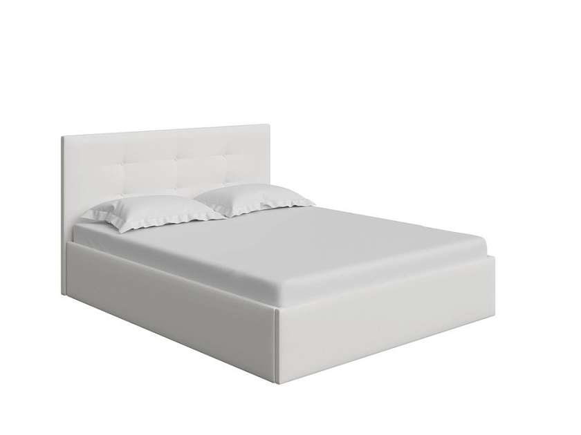 Кровать Forsa 160x200 Ткань: Рогожка Тетра Молочный - Универсальная кровать с мягким изголовьем, выполненным из рогожки.