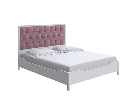 Двуспальная кровать с матрасом Vester - Современная кровать со встроенным основанием