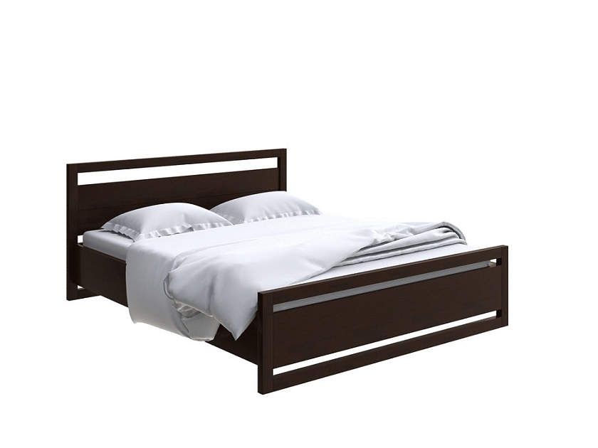 Кровать Kvebek с подъемным механизмом 90x200 Массив (береза) Орех - Удобная кровать с местом для хранения