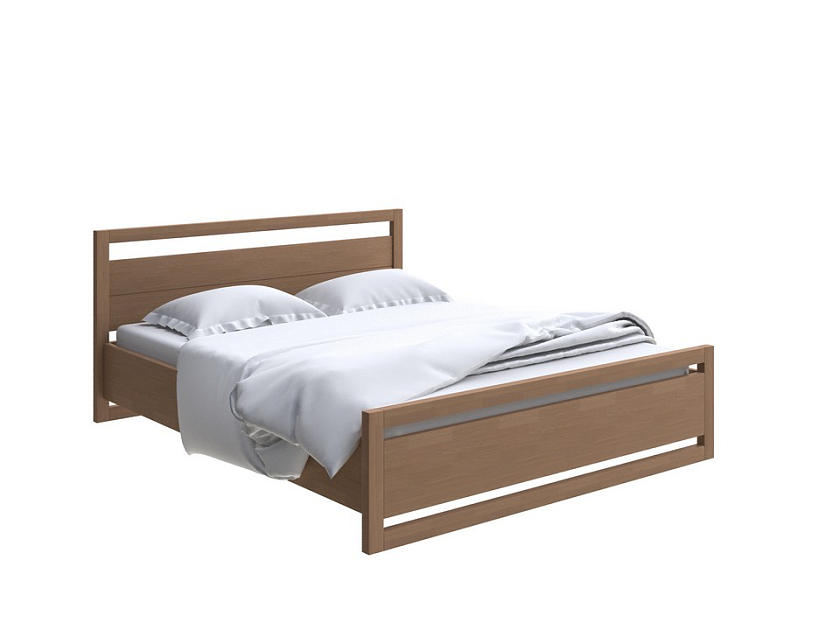 Кровать Kvebek с подъемным механизмом 180x190 Массив (сосна) Антик (сосна) - Удобная кровать с местом для хранения