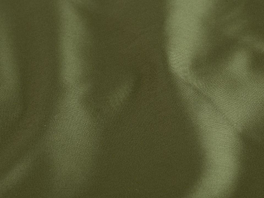 Постельное белье Tkano 150x200 Хлопок Оливковый - Однотонное постельное белье из сатина